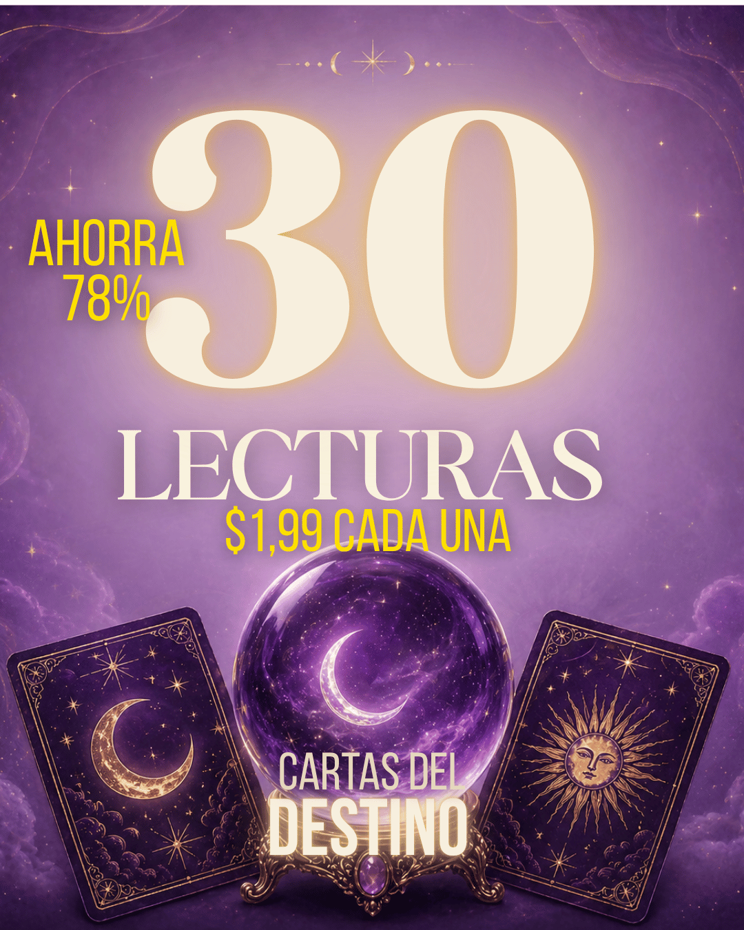Cartas del Destino 30 lecturas
